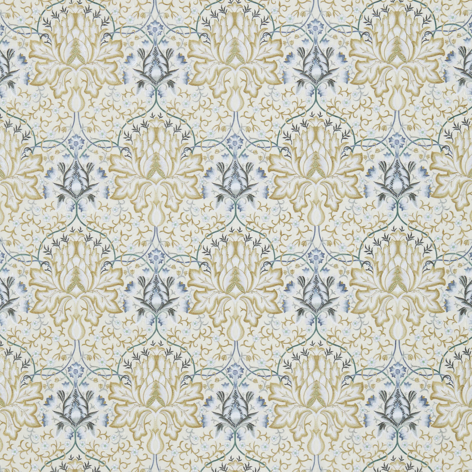 Artichoke Embroidery Soft Gold/Cream